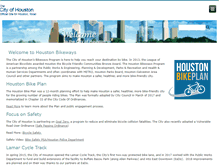 Tablet Screenshot of houstonbikeways.org